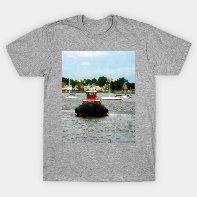 Norfolk VA - Tugboat Bow T-Shirt by SusanSavad